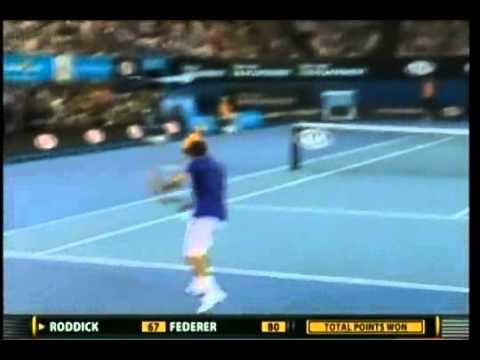 Andy Roddick Impersonates Roger Federer