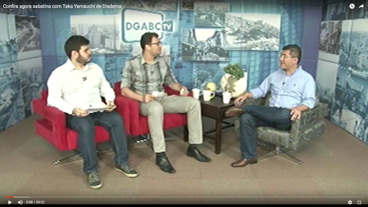 Confira agora sabatina com Taka Yamauchi de Diadema