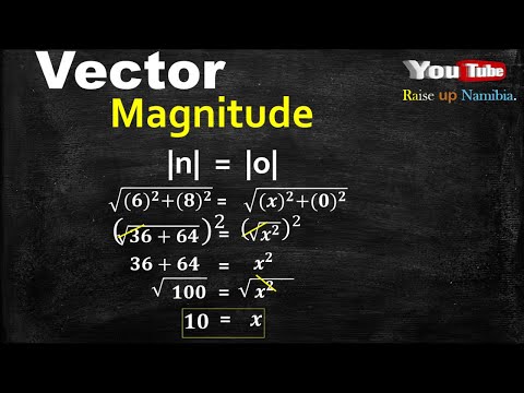 Vectors (Part 3) Calculating the magnitude || Namibian math || Syllabus || NSSCO