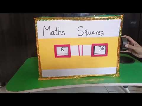 Maths squares chart box machine model/ how to make a maths squares chart box machine with cardboard