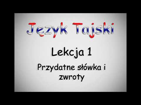 Język tajski dla początkujących - lekcja 1