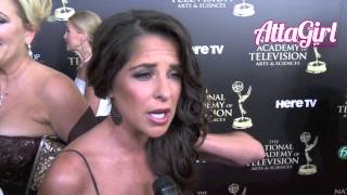 Kelly Monaco arrives at the 41st Annual Daytime Emmy's red carpet
