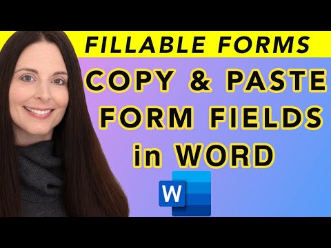 How To Copy & Paste Protected Form Fields in Word - Creating Fillable Forms in Word