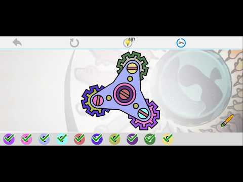Fidget Spinner Paint by Number Video