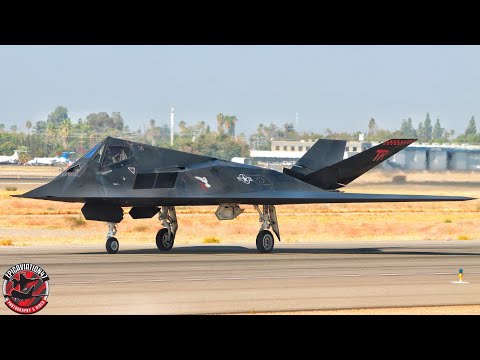 (4K) Mega rare 2 F-117 Training @ Fresno CA