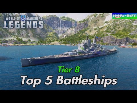 Top 5 Battleships Tier 8 World Of Warships Legends