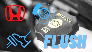 Honda Insight Brake Fluid Flush with Home Made One Person Brake Bleeder 2010-2014