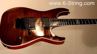 Video thumbnail for ESP LTD ELITE M-II FLAMED MAPLE WITH EMG 81'S AMBER CHERRY SUNBURST 2013 MODEL by 6-String