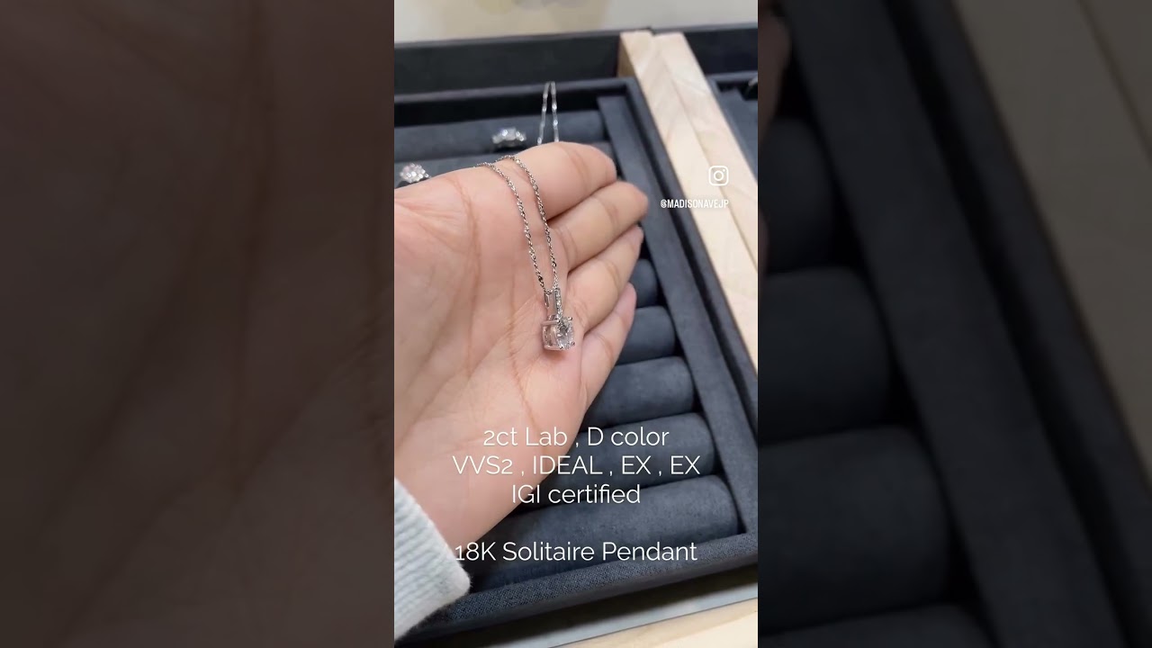 2ct Solitaire Pendant