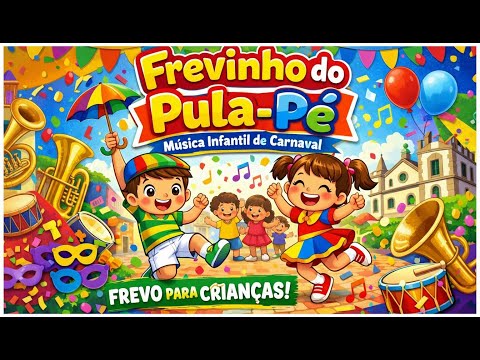 🎭🎶 Frevinho do Pula-Pé | Música Infantil de Carnaval | Frevo para Crianças | Carnaval 2026