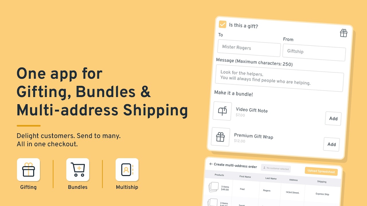 Giftship: Gift, Bundle & Ship Demo