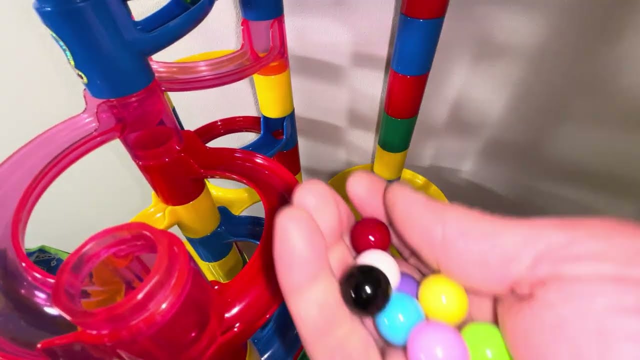 【ASMR】marble runs race #satisfying  #marblerun #subscribe