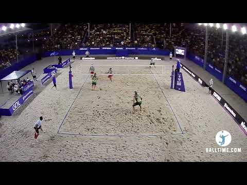 FINAL: George/Andre BRA 2x0 Krou/Gauthier-Rat FRA 2-0 (21-16, 21-13)