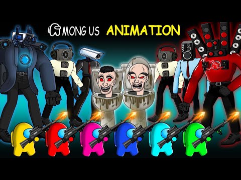 어몽어스 VS Monster ELEMENTAL SPEAKER HEAD & CAMERA HEAD | Funny Among Us Animation