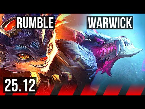 RUMBLE vs WARWICK (TOP) | KR Master | 25.12
