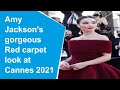 Cannes 2021 Amy Jackson Looks Like A Royal Princess On The Red Carpet