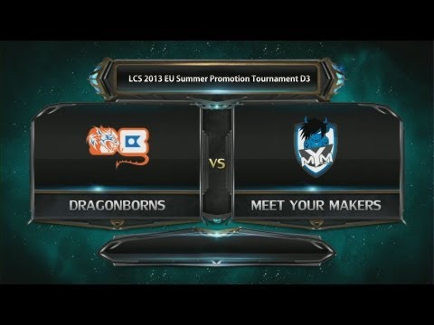 DB vs MYM game 1 LCS 2013 EU Summer Promotion tournament