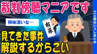 【2ch面白いスレ】裁判傍聴マニアだけど何か質問ある?【ゆっくり解説】