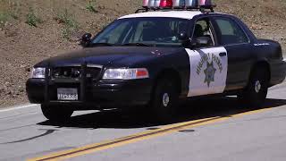 High Speed Chase - Mulholland Highway 'The Snake' Canyon CHP Police & Motorcycles