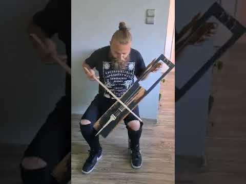 Bass Tagelharpa sound sample. Bragis workshop