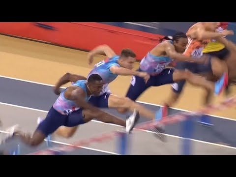 Men’s 60m Hurdles - Indoor Tour Glasgow 2018 [FULL HD]