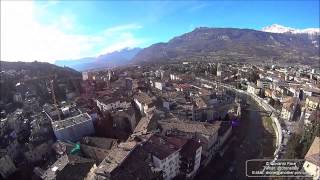 preview picture of video 'Una giornata ventosa a Rovereto - Il castello - Drone View HDR AS15'