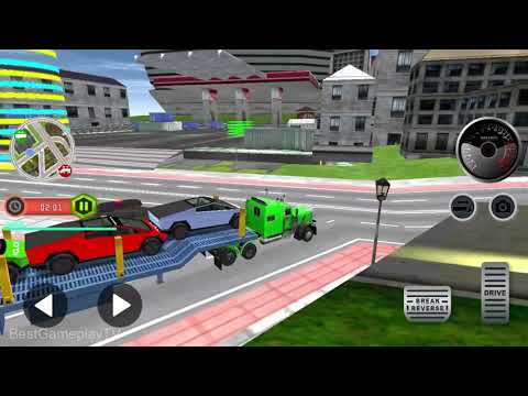 US Police Cyber Truck Car Transporter: Cruise Ship - ios/Android Gameplay
