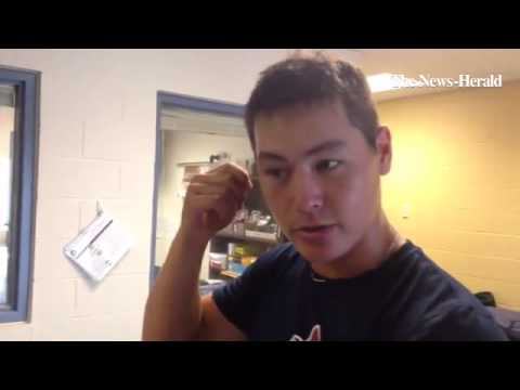 Captains starting pitcher Mitch Brown turned in another strong performance Aug. 6 in a 3-0 victory o