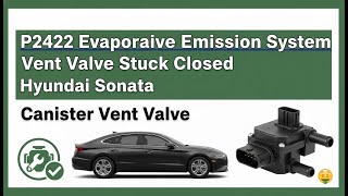 FIX P2422: Hyundai Sonata EVAP Vent Valve Stuck Closed (Canister Vent Valve Replacement)