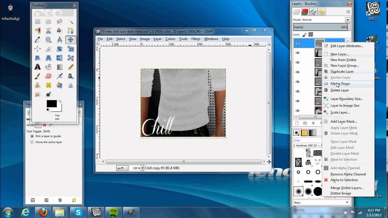 Animated icon tutorial - Gimp - IMVU - Developing
