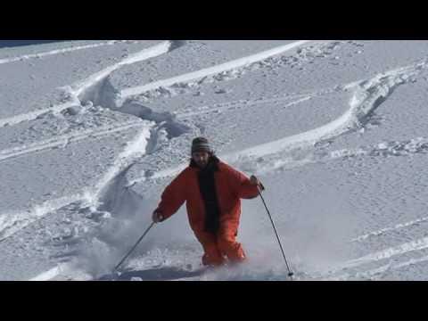 Pinzolo Doss del Sabion sciata in neve fresca