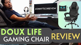Douxlife Ultimate Fabric Gaming Chair Review – Massage, Footrest & Ergonomic Comfort for Work & Play