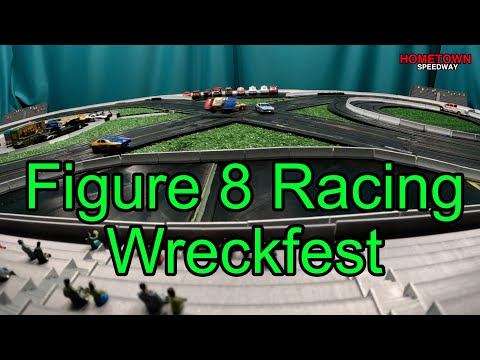 S1E1 Hometown Speedway's Friday Night Figure 8 Racing Wreck Fest Demolition Derby Slot Car