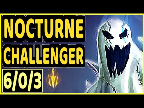 NOCTURNE MID - SELFIE (NOCTURNE) vs KATARINA - 6/0/3 KDA CHALLENGER GAMEPLAY - EUW