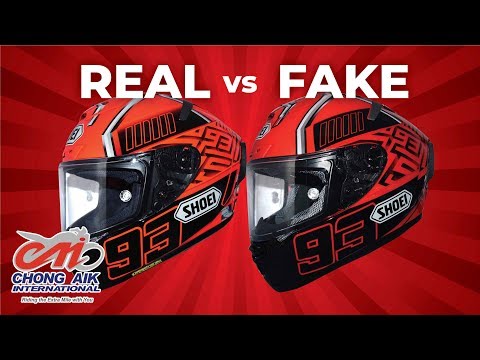 Comparing REAL vs FAKE Shoei X-14 | Chong Aik International