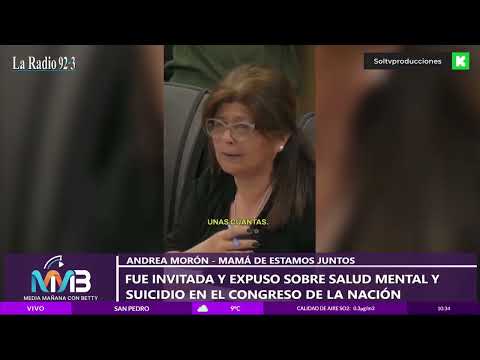 Andrea Morón expuso sobre salud mental en el congreso de la nacion
