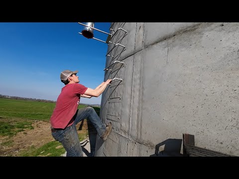 Climbing Our New 132 Foot Silo