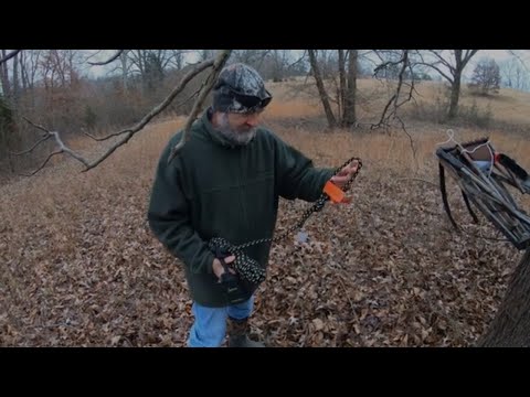 Treestand Safety- How to Install a Hunter Safety System(HSS) Lifeline!