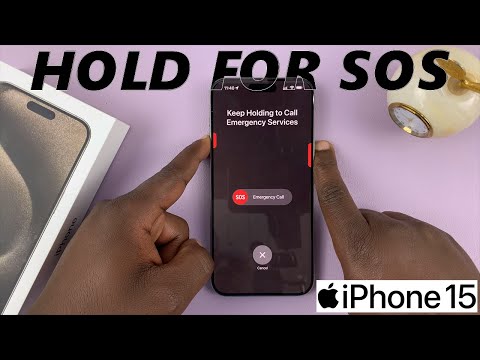 How To Enable / Disable Hold To Start Emergency SOS Call On iPhone 15 & iPhone 15 Pro