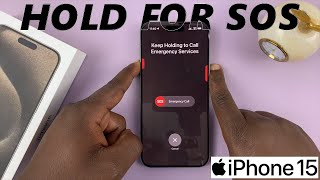 How To Enable / Disable Hold To Start Emergency SOS Call On iPhone 15 & iPhone 15 Pro