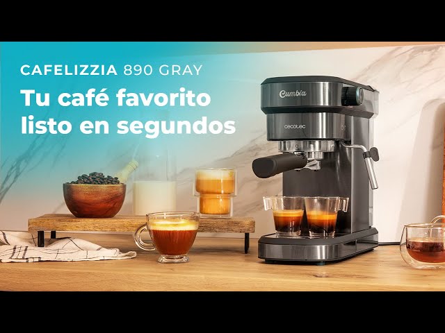Cafetera Espresso Cecotec Cafelizzia 890 Gray 1,2L 20 bar con vaporizzatore latte video