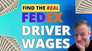The BEST way to know how much FedEx drivers get paid