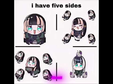 Raden: i have five sides cre: FXMAKI #anime #vtuber #bluearchiveglobal #cute #memes #animedance#edit