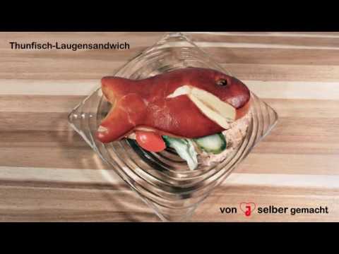 Thunfisch Laugensandwich vom Jaisli-Beck
