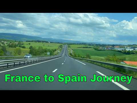 France to Spain Car Journey [4K UHD]
