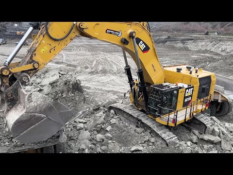 Caterpillar 6015B Excavator Loading Caterpillar Dumpers And Trucks - Sotiriadis Mining Works