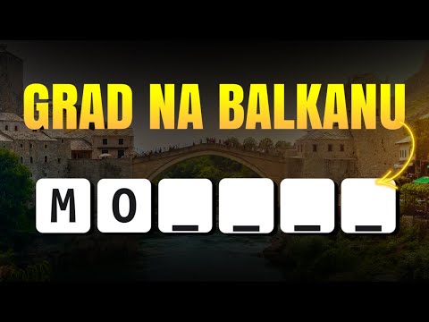 Pogodi GRAD na BALKANU na osnovu prva 2 SLOVA! 🌍 | Izazov za prave znalce! 🔤
