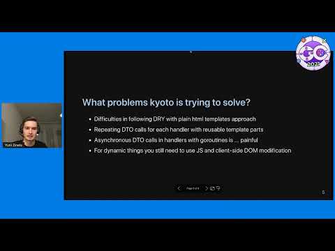 GopherCon 2021: kyoto: SSR-first Frontend Library - Yurii Zinets