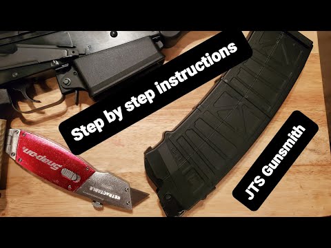 JTS gunsmith explains how to fix the 10rds magazine for the AK12 shotgun