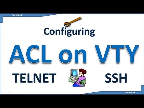 Configuring an IPv4 ACL on VTY (Telnet or SSH) Lines